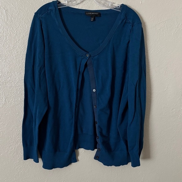 Lane Bryant Sweaters - Lane Bryant Women’s Plus Size Button Cardigan Blue 18/20 2X